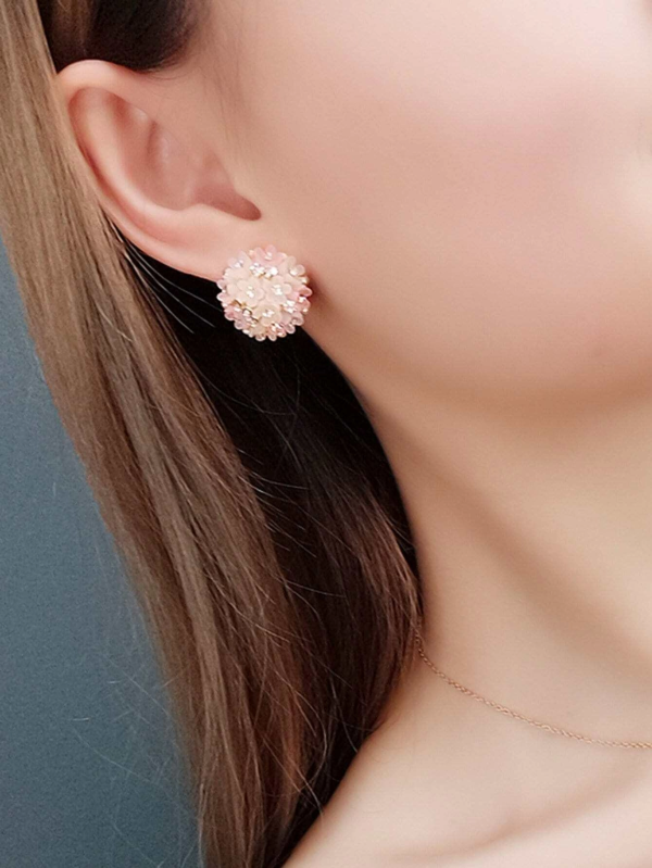 Елегантни обеци Cristal Flower - Image 3