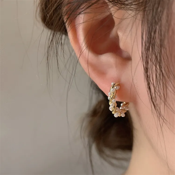 Перлени обеци - Delicate Pearl - Image 3