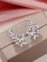 Луксозни обеци - Diamond Leaf - Image 5