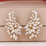 Луксозни обеци - Diamond Leaf - Image 3