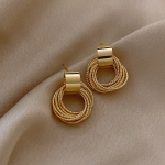 Обеци - Stylish Circle - Image 2