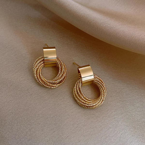 Обеци - Stylish Circle - Image 7