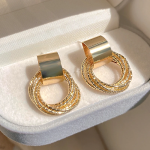 Обеци - Stylish Circle - Image 4
