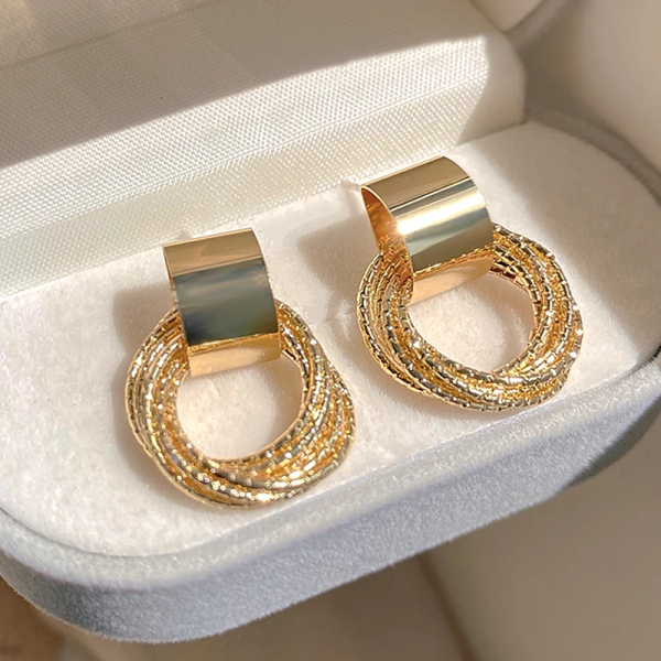 Обеци - Stylish Circle - Image 4