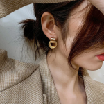 Обеци - Stylish Circle - Image 3