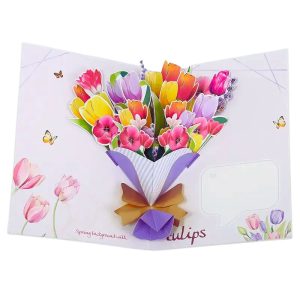 omo bg luksozna 3d kartichka buket cvetq 03