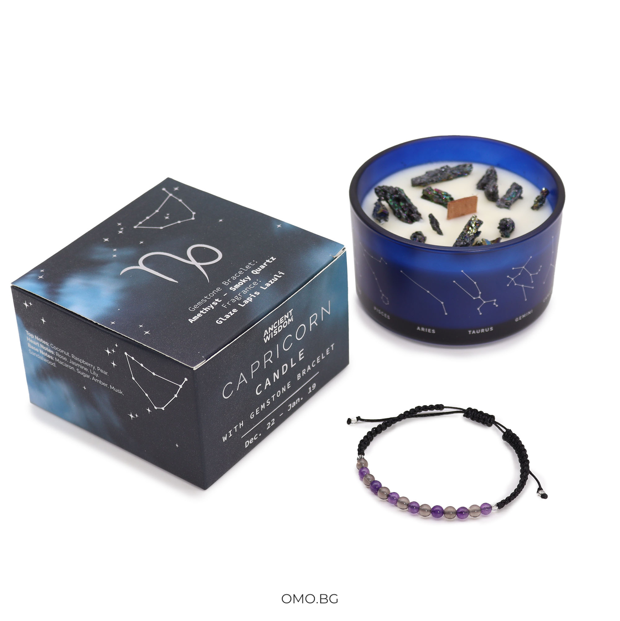 omobg komplekt zodiakalna aromatna svesht s estestveni kamuni i grivna za zodia kozirog i58358 150 omobg komplekt zodiakalna aromatna svesht s estestveni kamuni i grivna za zodia kozirog i58358 150