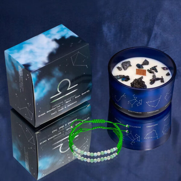 omobg komplekt zodiakalna aromatna svesht s estestveni kamuni i grivna za zodia vezni i58343 029
