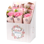 omobg luksozen mini buket ot sapuneni karamfili little pink clove i56986 011