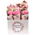 omobg luksozen mini buket ot sapuneni karamfili little pink clove i56986 751