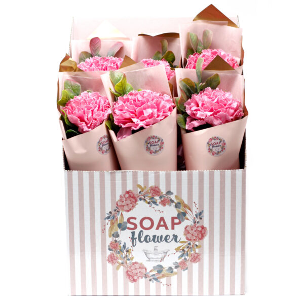 omobg luksozen mini buket ot sapuneni karamfili little pink clove i56986 751
