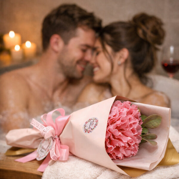 omobg luksozen mini buket ot sapuneni karamfili little pink clove i56986 862