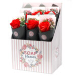 omobg luksozen mini buket ot sapuneni rozi little red rose i56911 731