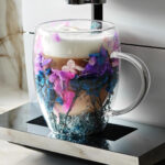 omobg chasha s termo stuklo dvoini steni s estestveni cvetq sinq euforia 300ml i61508 425