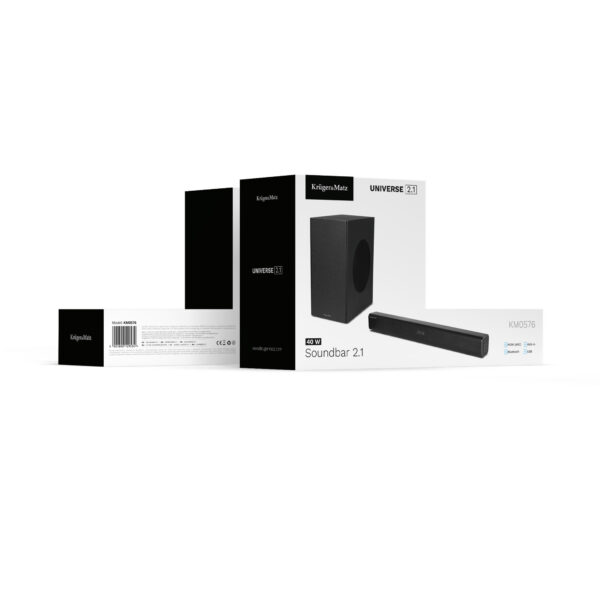 omobg saundbar sistema krugermatz universe 2 1 sus subufer i bluetooth i62033 903