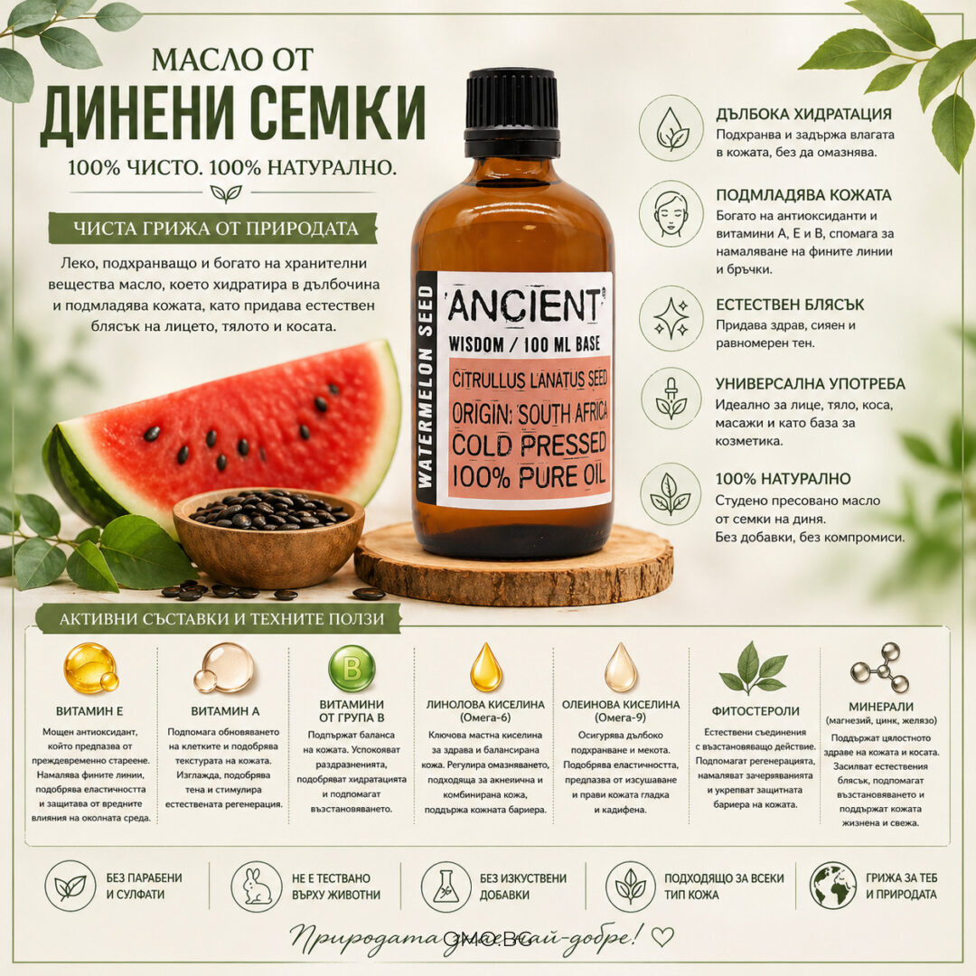 omobg naturalno maslo ot dineni semki za podmladqvane 100ml i64007 015