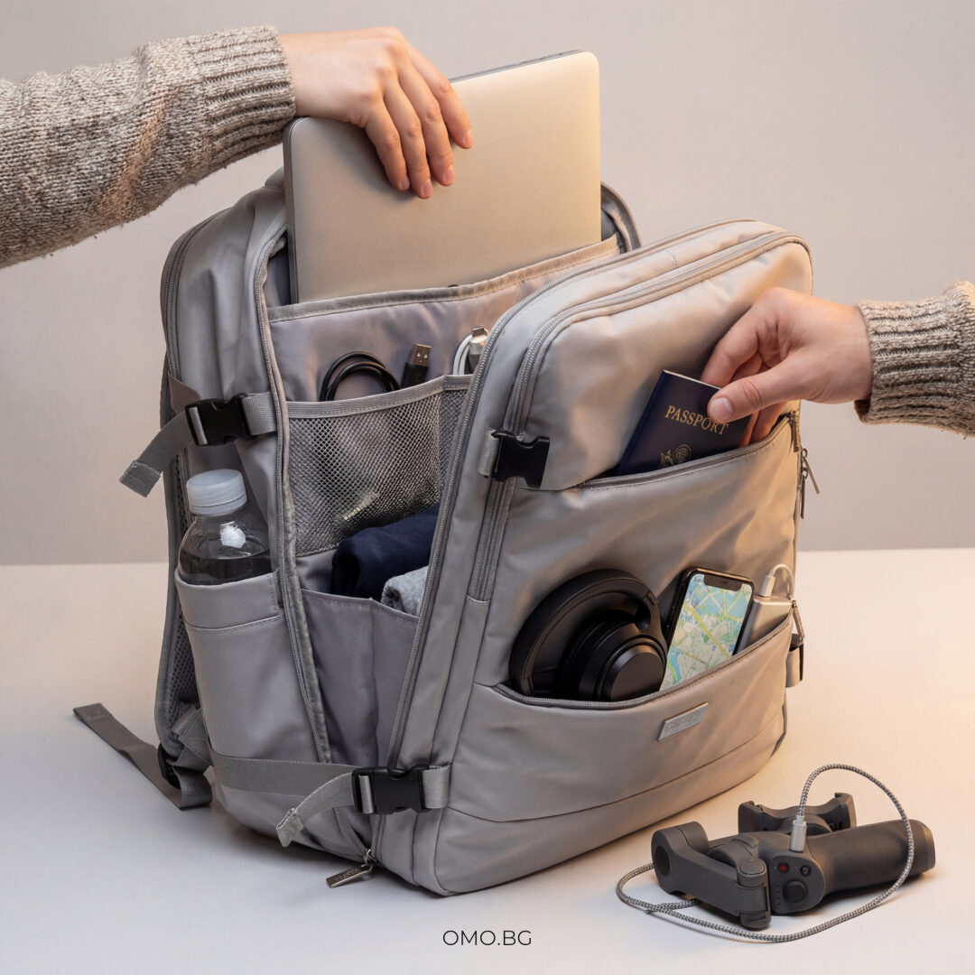 omobg putnicheska ranica 40x20x30sm s 11 djoba i 3 otdelenia vodoustoichiva siva i62183 945