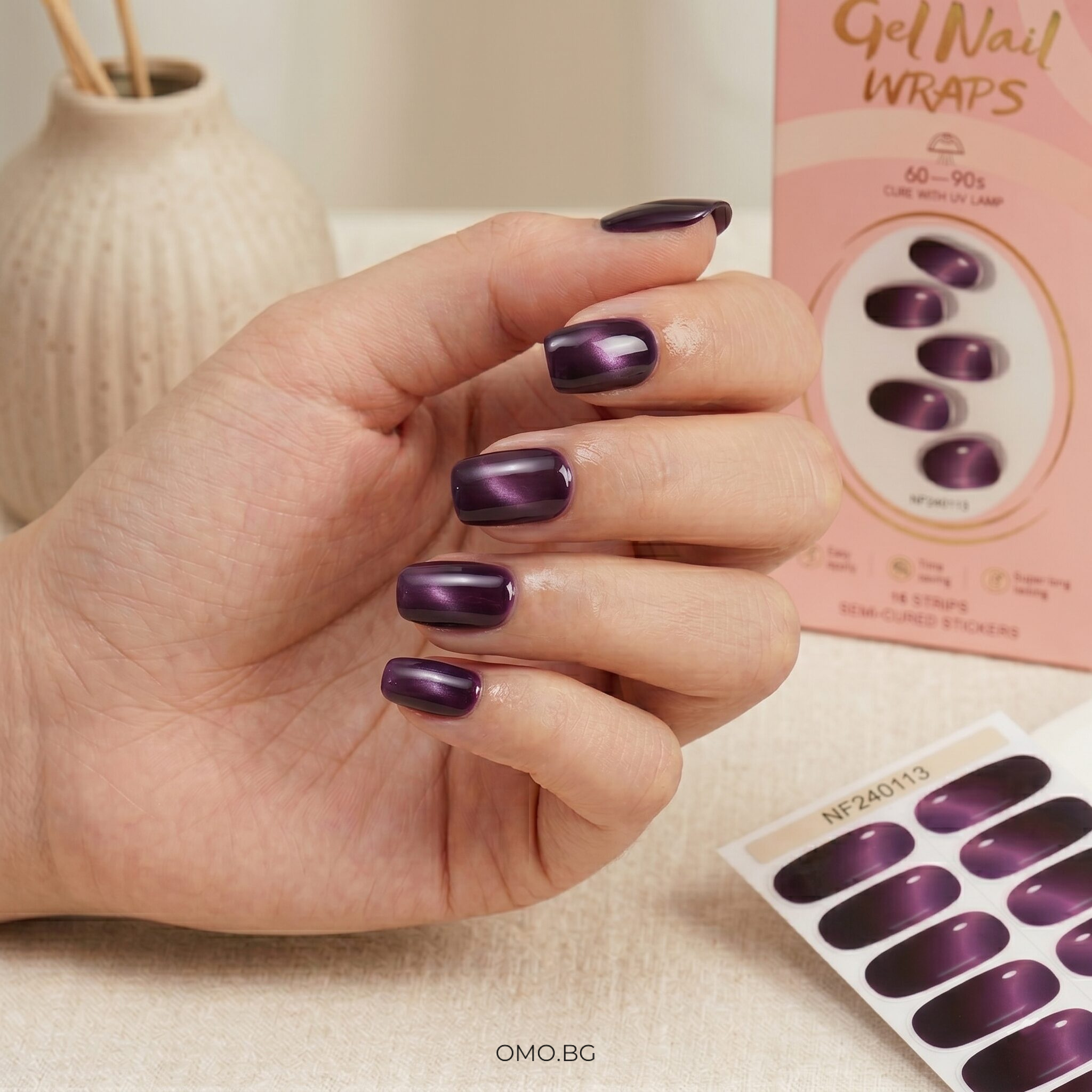 omobg uv gel lak lenti za nokti dulgotraini zvezden ametist i63651 231
