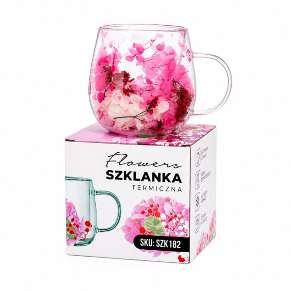 omobg chasha s termo stuklo dvoini steni s estestveni cvetq mnogocvetna gipsofila i hortenzii 300ml i68485 018