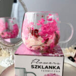 omobg chasha s termo stuklo dvoini steni s estestveni cvetq mnogocvetna gipsofila i hortenzii 300ml i68485 320